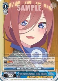Inherent Kindness, Miku Nakano - The Quintessential Quintuplets 2 - Weiss Schwarz card