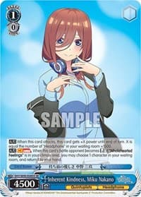 Inherent Kindness, Miku Nakano (SR) - The Quintessential Quintuplets 2 - Weiss Schwarz card