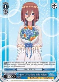 Love's Vexations, Miku Nakano (SR) - The Quintessential Quintuplets 2 - Weiss Schwarz card
