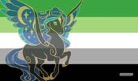 GamerMats Playmat - Aromantic Unicorn Flag (Premium White Stitched) - GamerMats Playmats - Playmats card