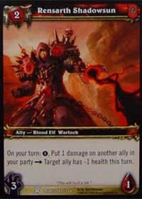 Rensarth Shadowsun - Drums of War - WoW card