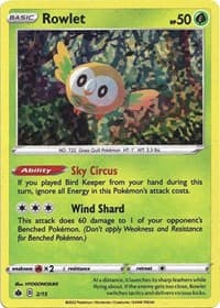 Rowlet - McDonald's Promos 2022 - Pokemon card