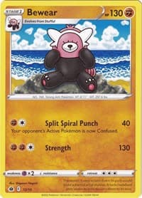 Bewear - McDonald's Promos 2022 - Pokemon card