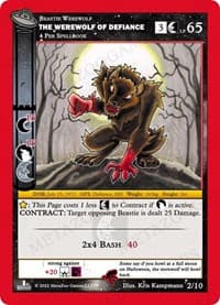 The Werewolf Of Defiance - UFO: First Edition Release Event Deck - MetaZoo card