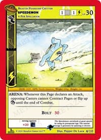 Speedemon - UFO: First Edition Release Event Deck - MetaZoo card