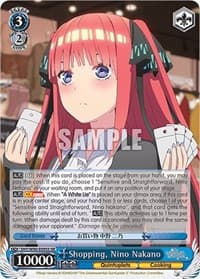 Shopping, Nino Nakano (SR) - The Quintessential Quintuplets 2 - Weiss Schwarz card