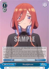 Headphone - The Quintessential Quintuplets 2 - Weiss Schwarz card