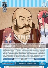 Secret Confession - The Quintessential Quintuplets 2 - Weiss Schwarz card