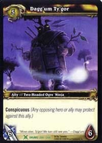 Dagg'um Ty'gor - Drums of War - WoW card