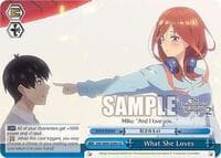 What She Loves - The Quintessential Quintuplets 2 - Weiss Schwarz card