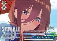 What She Loves (OFR) - The Quintessential Quintuplets 2 - Weiss Schwarz card