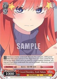 Crossed Boundary, Itsuki Nakano - The Quintessential Quintuplets 2 - Weiss Schwarz card