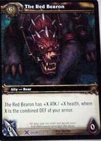 The Red Bearon - Drums of War - WoW card