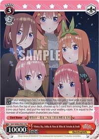Wintry Sky, Ichika & Nino & Miku & Yotsuba & Itsuki - The Quintessential Quintuplets 2 - Weiss Schwarz card