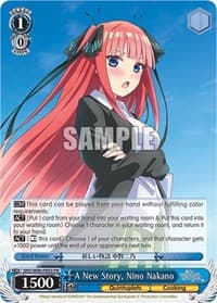 A New Story, Nino Nakano - The Quintessential Quintuplets 2 - Weiss Schwarz card