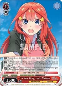 A New Story, Itsuki Nakano - The Quintessential Quintuplets 2 - Weiss Schwarz card