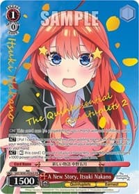A New Story, Itsuki Nakano (Foil) - The Quintessential Quintuplets 2 - Weiss Schwarz card