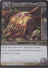 Amani Mask of Death - Drums of War - WoW card