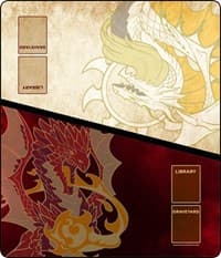 GamerMats Playmat - White Red Dragon 2-Player XL Playmat (Magic Compatible) - GamerMats Playmats - Playmats card