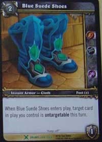 Blue Suede Shoes - Drums of War - WoW card