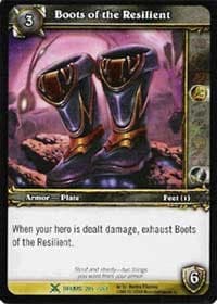 Boots of the Resilient - Drums of War - WoW card
