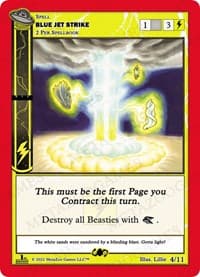 Blue Jet Strike - UFO: First Edition Tribal Theme Decks - MetaZoo card