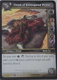 Cloak of Subjugated Power - Drums of War - WoW card