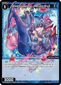 Sharkspeare, Azure Evil (August 2022) - Promo Cards - WIXOSS card