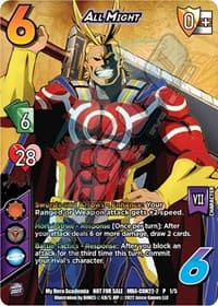 All Might (Gen Con 2022) - UniVersus: My Hero Academia Promo Cards - UniVersus card