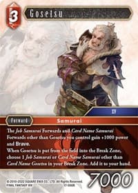 Gosetsu - Rebellion's Call - Final Fantasy TCG card