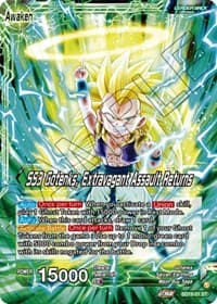 Gotenks // SS3 Gotenks, Extravagant Assault Returns (Silver Foil) - Dawn of the Z-Legends - Dragon Ball Super: Masters card
