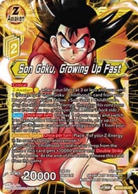Son Goku, Growing Up Fast (Silver Foil) - Dawn of the Z-Legends - Dragon Ball Super: Masters card