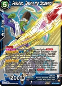 Paikuhan, Testing the Opposition - Dawn of the Z-Legends - Dragon Ball Super: Masters card