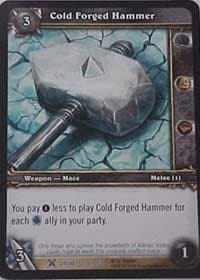 Cold Forged Hammer - Drums of War - WoW card