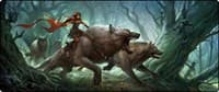 Dark Red Riding Hood - Tablemat - GamerMats Playmats - Playmats card
