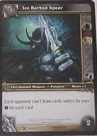 Ice Barbed Spear - Drums of War - WoW card