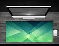 Green Woven Shapes - Deskmat - GamerMats Playmats - Playmats card