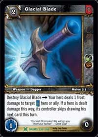 Glacial Blade - Drums of War - WoW card