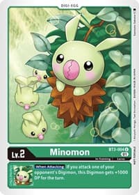 Minomon (Winner Pack X Record) - Release Special Booster 1.0 - Digimon Card Game card