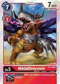 MetalGreymon (Official Tournament Pack Vol. 6) - Starter Deck 01: Gaia Red - Digimon Card Game card