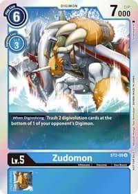 Zudomon (Official Tournament Pack Vol. 6) - Starter Deck 02: Cocytus Blue - Digimon Card Game card