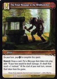 The Final Message to the Wildhammer - Drums of War - WoW card