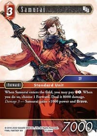 Samurai (008) - Rebellion's Call - Final Fantasy TCG card