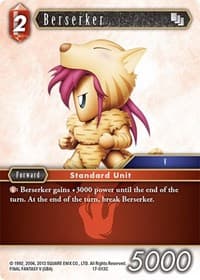 Berserker - Rebellion's Call - Final Fantasy TCG card