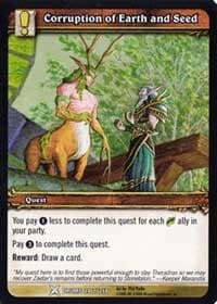Corruption of Earth and Seed - Drums of War - WoW card