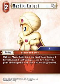 Mystic Knight - Rebellion's Call - Final Fantasy TCG card