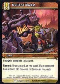 Outland Sucks! - Drums of War - WoW card