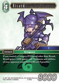 Ricard - Rebellion's Call - Final Fantasy TCG card
