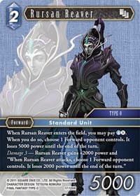Rursan Reaver - Rebellion's Call - Final Fantasy TCG card
