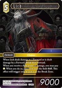 Lich - Rebellion's Call - Final Fantasy TCG card